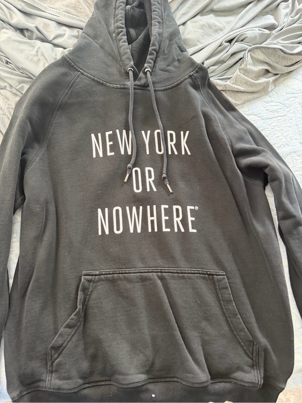 Men's Black "New York or Nowhere" Graphic Hoodie